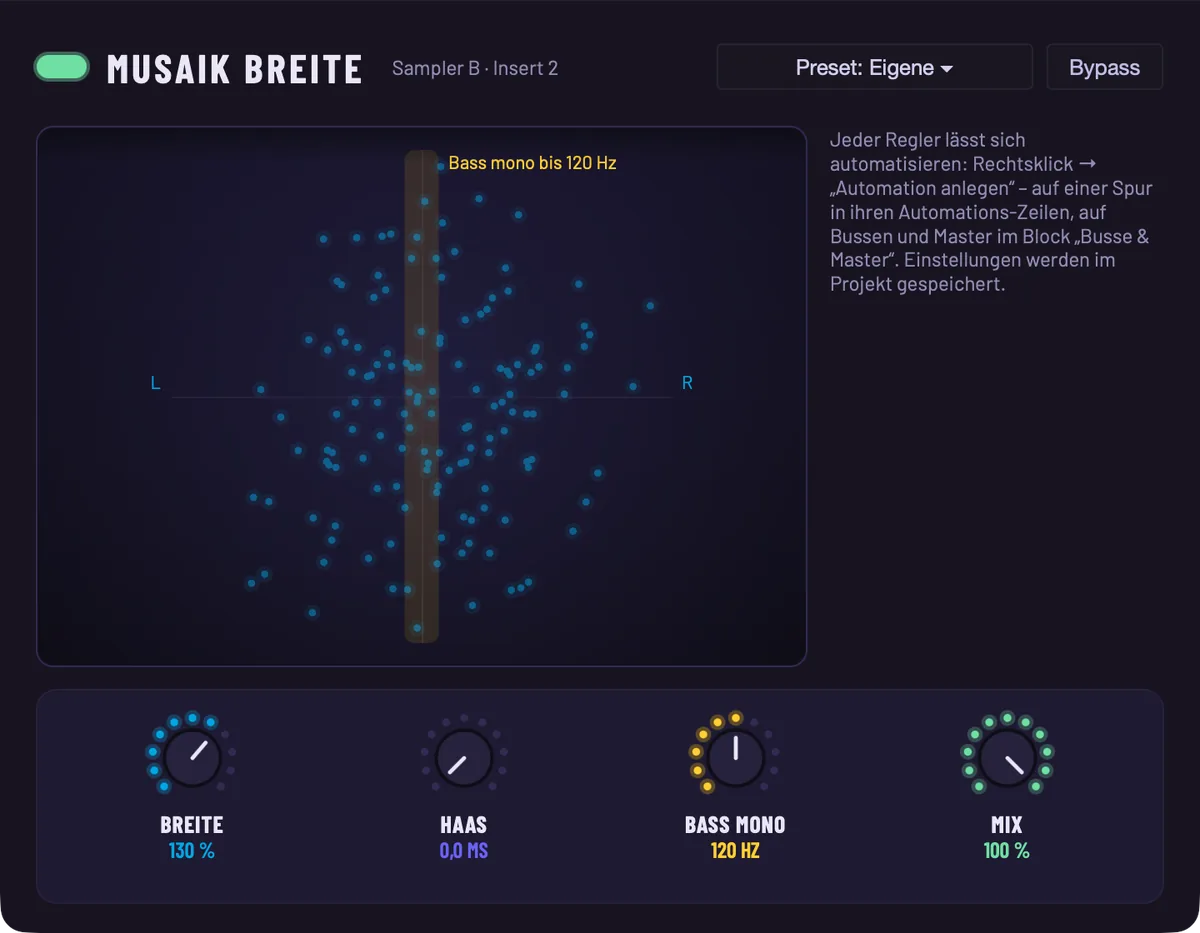 musaik Breite