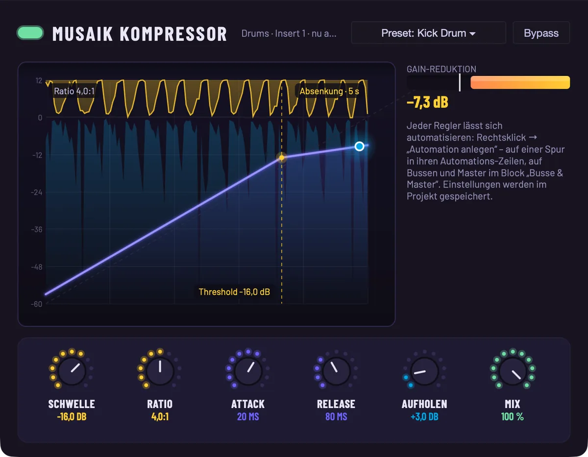 musaik Kompressor