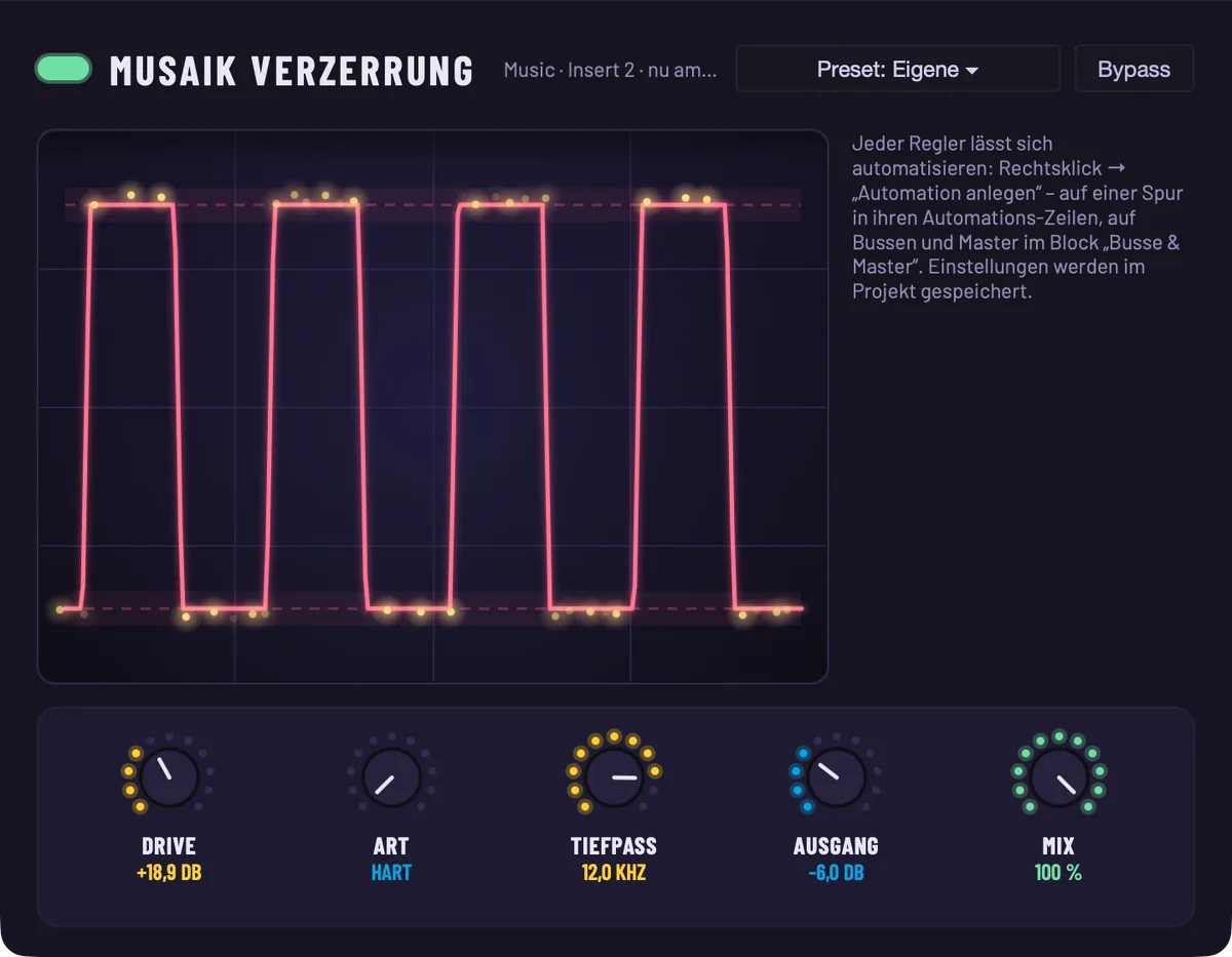 musaik Verzerrung