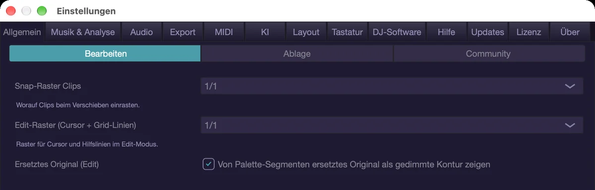 Allgemein › Bearbeiten.