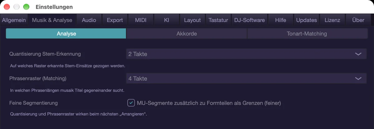 Musik & Analyse.